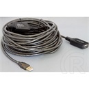 Delock USB 2.0 aktív hosszabbító kábel A-A 15 m