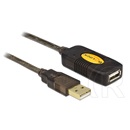 Delock USB 2.0 aktív hosszabbító kábel (A-A, 5 m, fekete)