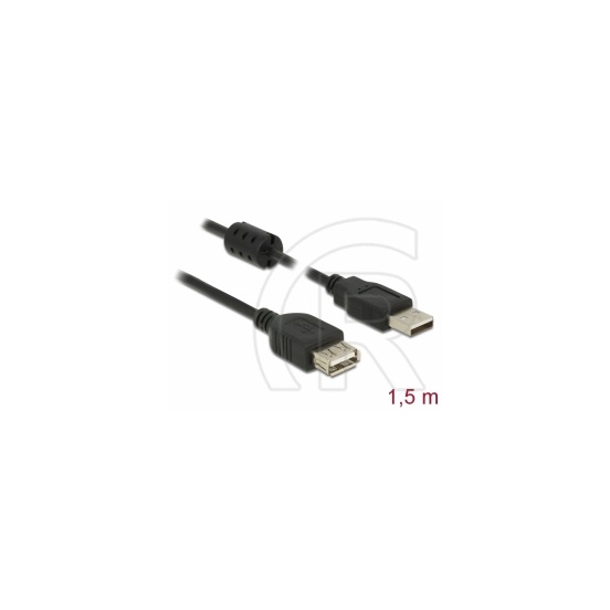 Delock USB 2.0 hosszabbító kábel A-A 1,5 m