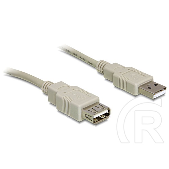 Delock USB 2.0 hosszabbító kábel (A-A, 1,8 m, bézs)