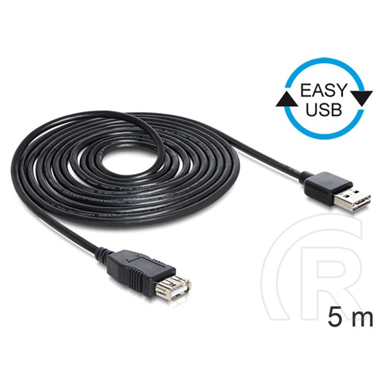 Delock USB 2.0 hosszabbító kábel A-A (Easy-USB) 5 m