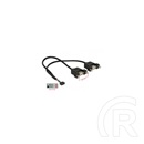 Delock alaplapi USB 2.0 csatlakozó kábel (10 tűs aljzat / 2 db panelraszerelhető A aljzat, 25 cm)