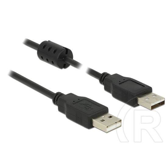 Delock USB 2.0 kábel (A-A, 1 m, fekete)