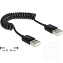 Delock USB 2.0 kábel (A-A, 20-60 cm, spirál)