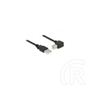 Delock USB 2.0 kábel (A-B, 1,5 m, 90°, fekete)