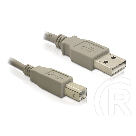 Delock USB 2.0 kábel (A-B, 1,8 m, bézs)