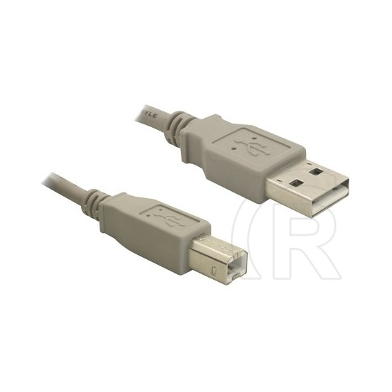 Delock USB 2.0 kábel (A-B, 3 m, bézs)