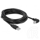 Delock USB 2.0 kábel (A dugó / B dugó, 90°, 5 m, fekete)