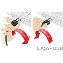 Delock Easy USB 2.0 kábel (A dugó / B dugó, 3 m, fekete)