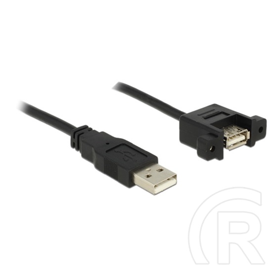Delock USB 2.0 kábel A - A panelrögzítővel 1 m