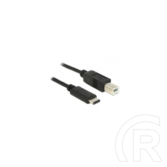 Delock USB 2.0 kábel (B dugó / C dugó, 1 m, fekete)