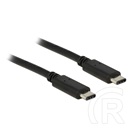 Delock USB 2.0 kábel (C dugó / C dugó, 3A, 0,5 m, fekete)
