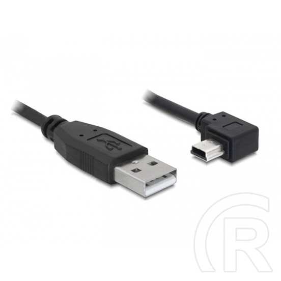 Delock USB 2.0 kábel (USB-A 2.0 apa / mini USB-B könyök 5 tűs apa, 3 m)