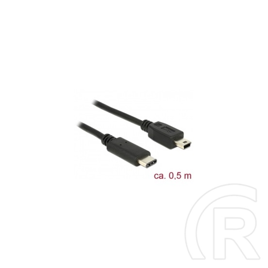 Delock USB 2.0 kábel mini-B - C 0,5 m