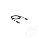 Delock USB 2.0 kábel (mini-B dugó / C dugó, 1 m, fekete)
