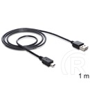 Delock USB 2.0 kábel (A dugó / 5 pin mini-B dugó, 1 m, Easy-USB, fekete)