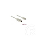 Delock USB 2.0 mini kábel (Type-A dugó / 5-pin mini dugó) 5 m