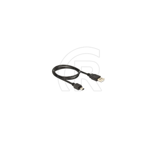 Delock USB 2.0 kábel (A dugó / 5 pin mini-B dugó, 70 cm, fekete)
