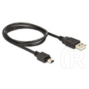 Delock USB 2.0 kábel (A dugó / 5 pin mini-B dugó, 70 cm, fekete)