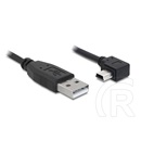 Delock USB 2.0 kábel (A dugó / 5 pin mini-B dugó, 90°, 2 m, fekete)