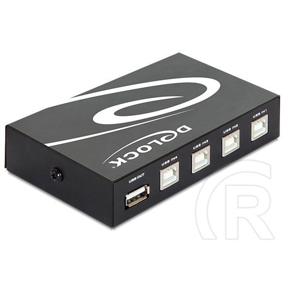 Delock USB 2.0 switch 4 port, manuális