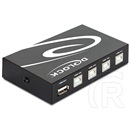 Delock USB 2.0 switch 4 port, manuális