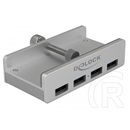 Delock USB 3.0 HUB (4 portos, passzív, reteszelőcsavaros)