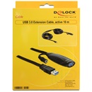 Delock USB 3.0 aktív hosszabbító kábel A-A 10 m