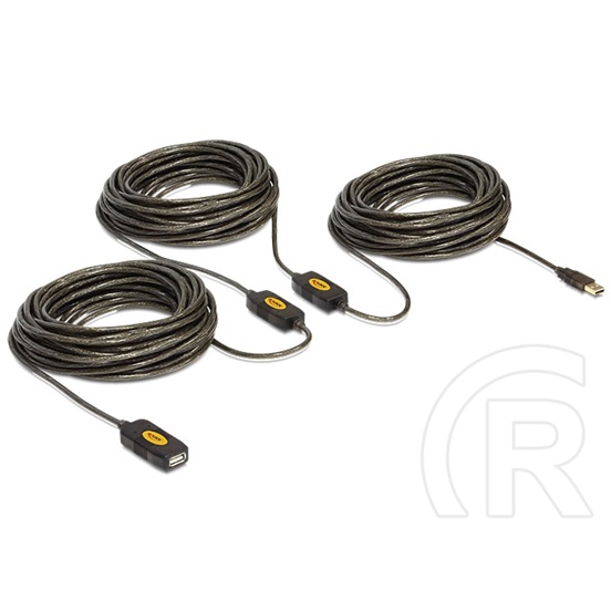 Delock USB 2.0 hosszabbító kábel (A-A, 30 m, aktív)