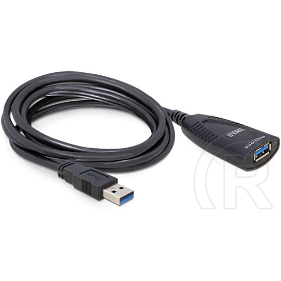 Delock USB 3.0 hosszabbító kábel (A-A, 5 m, aktív, fekete)