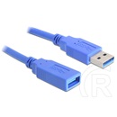 Delock USB-A 3.0 dugó - USB-A 3.0 aljzat hosszabbító kábel (1 m, kék)
