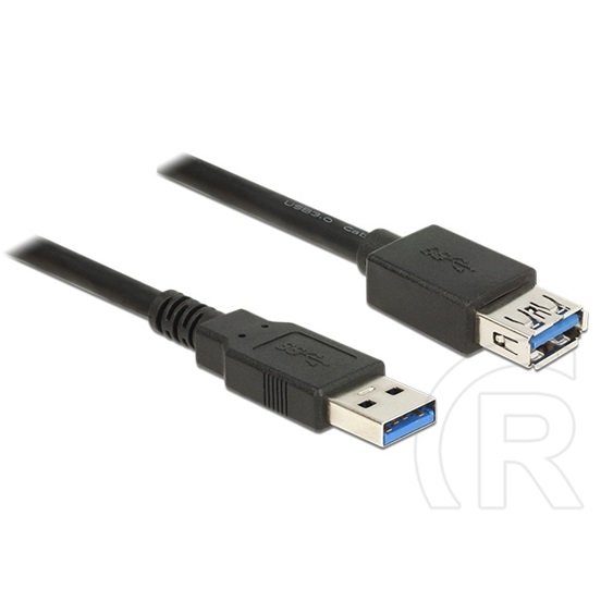 Delock USB 3.0 hosszabbító kábel (A-A, 50 cm, fekete)