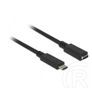 Delock USB 3.0 hosszabbító kábel (C dugó / C aljzat, 2 m, fekete)