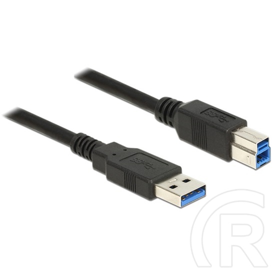 Delock USB 3.0 kábel (A-B, 1 m, fekete)
