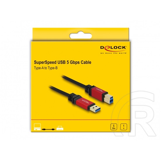 Delock USB 3.0 kábel A-B 1 m prémium