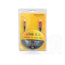 Delock USB 3.0 kábel (A-B, 5 m, prémium, fekete)