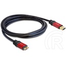 Delock USB 3.0 kábel (A dugó / mikro-B dugó, 1 m, prémium, fekete)