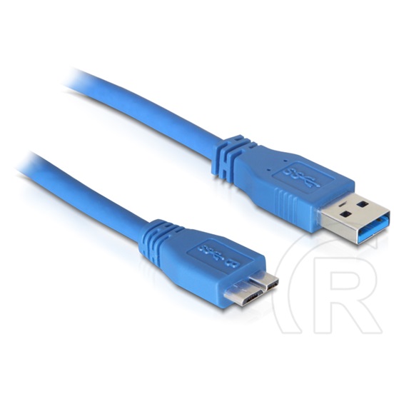 Delock USB 3.0 kábel (A dugó / micro-B dugó, 5 m, kék)