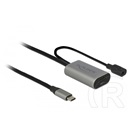 Delock USB 3.1 Gen.1 hosszabbító kábel (C-C, 5 m, aktív, fekete)
