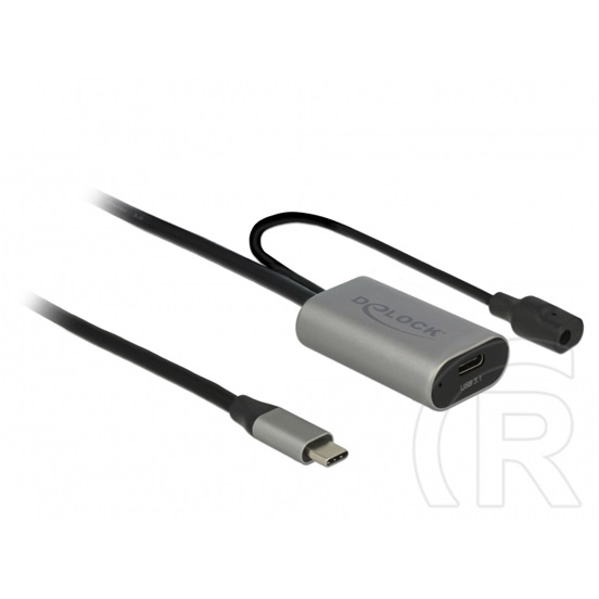 Delock USB 3.1 Gen.1 hosszabbító kábel (C-C, 5 m, aktív, fekete)