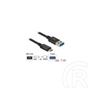 Delock USB 3.1 Gen2 kábel (A dugó / C dugó, 1 m, fekete)