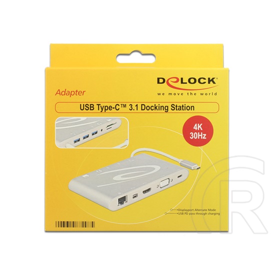 Delock USB 3.1 Type-C dokkoló 4K