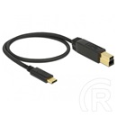 Delock USB 3.1 kábel (B dugó / C dugó, 0,5 m, fekete)