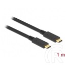 Delock USB 3.1 kábel (C-C, 1 m, E-marker, PD, fekete)