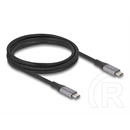 Delock USB kábel (C dugó / C dugó, USB 40 Gbps, PD 240W, 2 m, szürke)