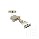 Delock adapter (D-Sub 25 pin - RJ45, F/F, szürke)