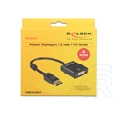 Delock adapter DisplayPort 1.2 (M) - DVI (F) (4K, aktív, fekete)