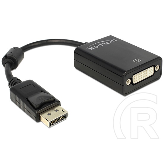 Delock adapter DisplayPort (M) > DVI-D (F) (fekete)