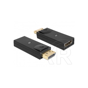 Delock adapter DisplayPort (M) > HDMI (F) (fekete)