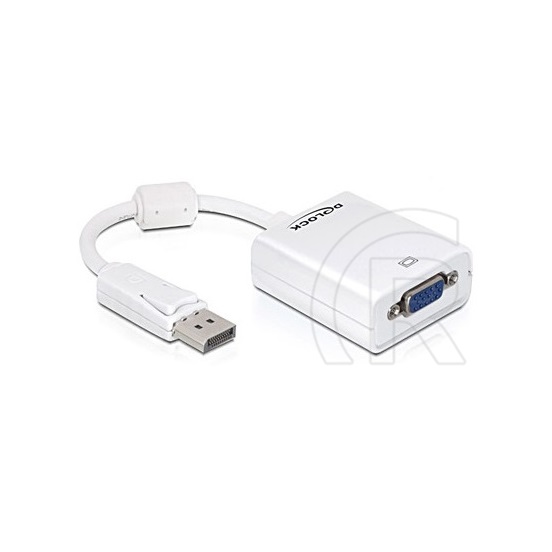 Delock adapter DisplayPort (M) - VGA (F) (fehér)